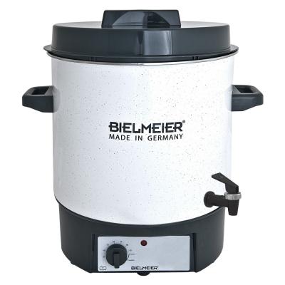 BIELMEIER Einkochautomat Maisch- und Sudkessel 27 Liter Emaille Auslaufhahn 3/8 - BHG480.1