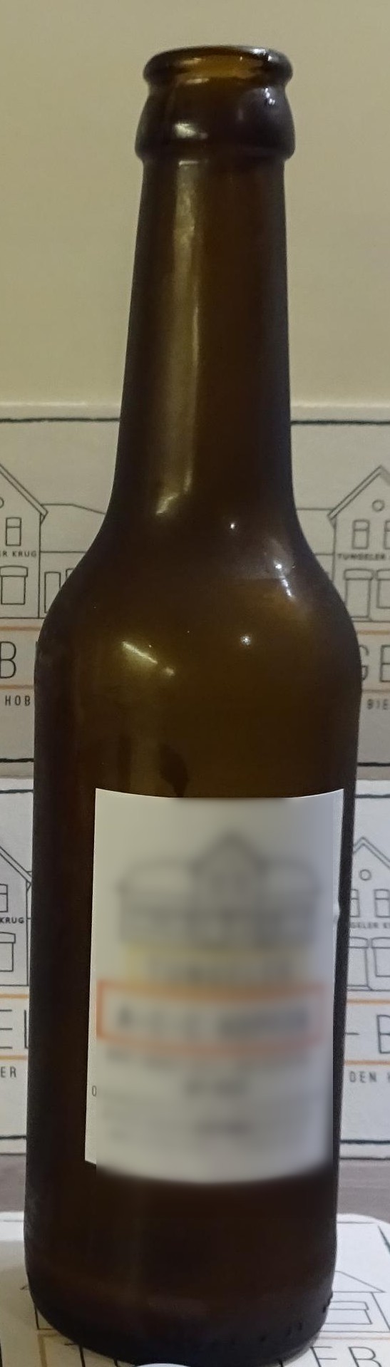 Gebrauchte Longneck Bierflasche 0,33l braun 