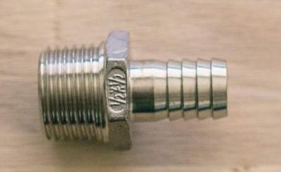 Schlauchtülle Edelstahl 10 mm x 1/2'' AG