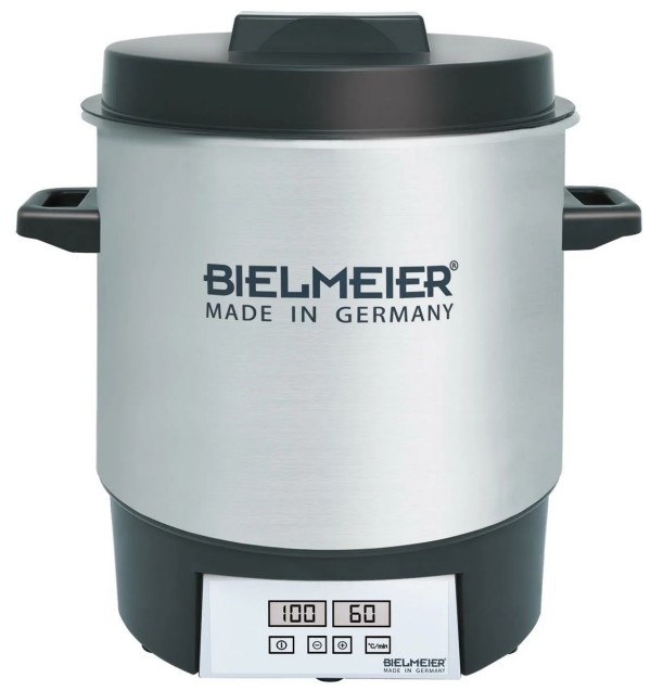 BIELMEIER Einkochautomat Edelstahl Digital BHG 411 - 1800 W 27 Liter
