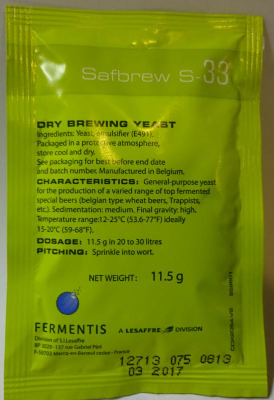 Safbrew S-33, 11,5g  - OG