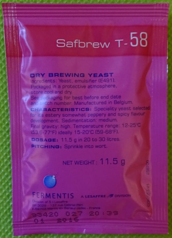 Safbrew T-58, 11,5g   - OG